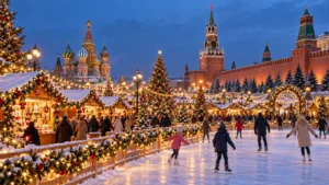 Journey to Christmas Festival in Moscow: Fairs, Lights and Rinks