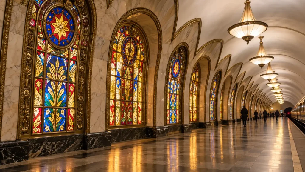 Novoslobodskaya Metro Station: Stained Glass Panels and Visit Tips
