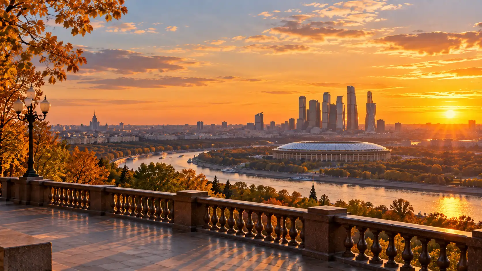 Sparrow Hills Moscow: Viewing Platform, Cable Car and Walks