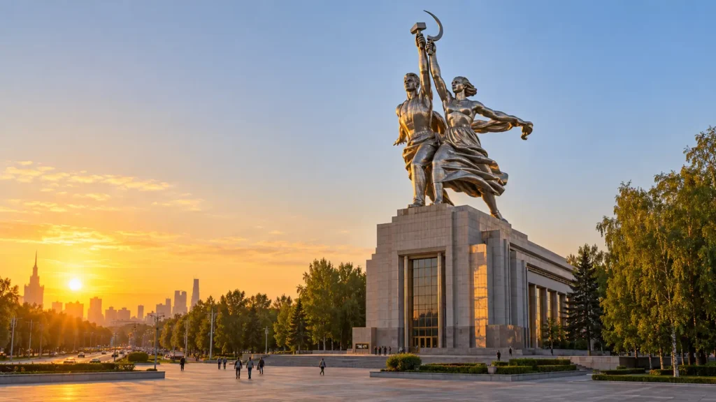 Worker and Kolkhoz Woman Moscow: Mukhina's Steel Icon and Pavilion