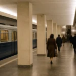 Akademicheskaya Metro Station: Orange Line Hall and Troitskaya Link