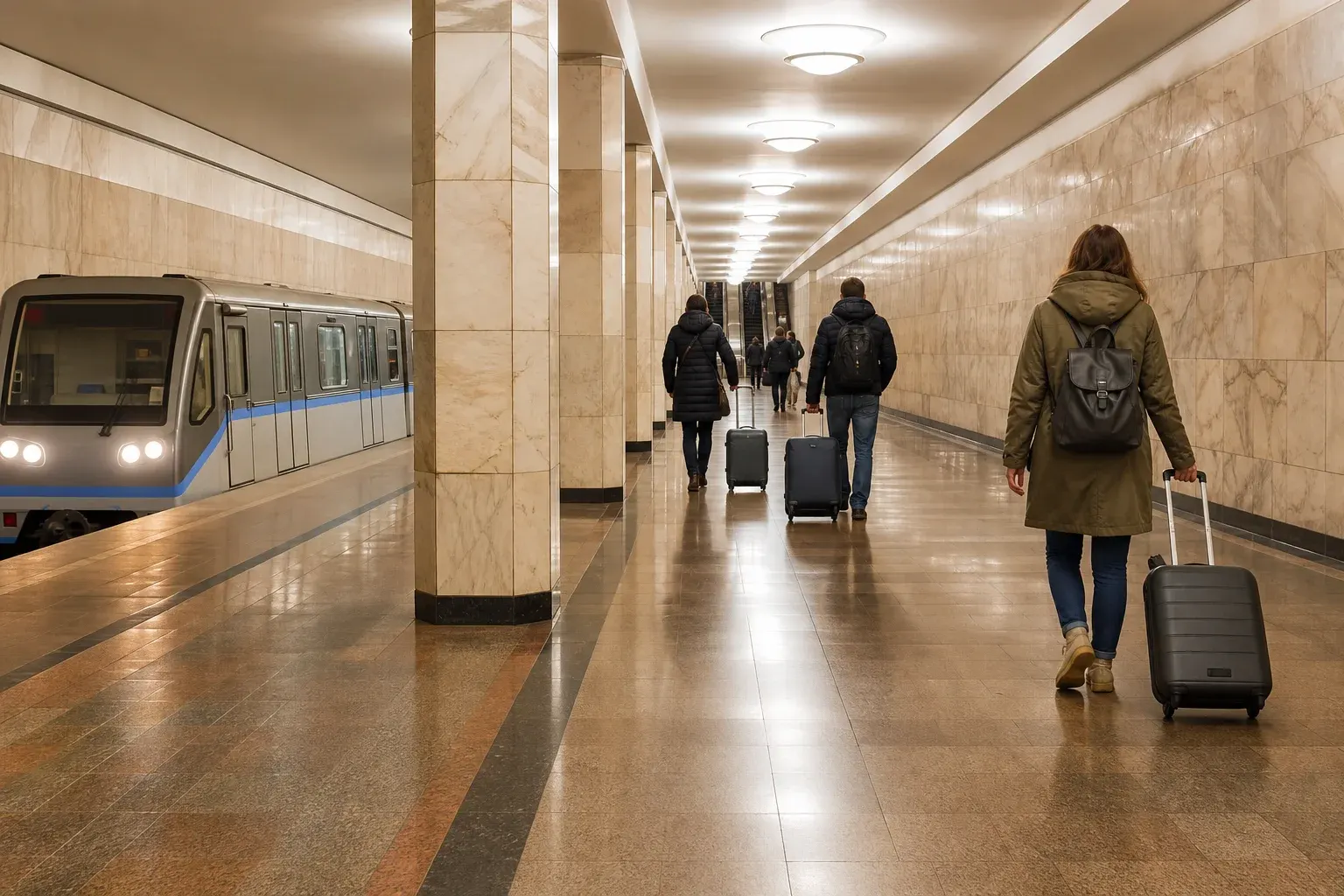 Chkalovskaya Metro Station: Aviation Theme and Kurskaya Transfers
