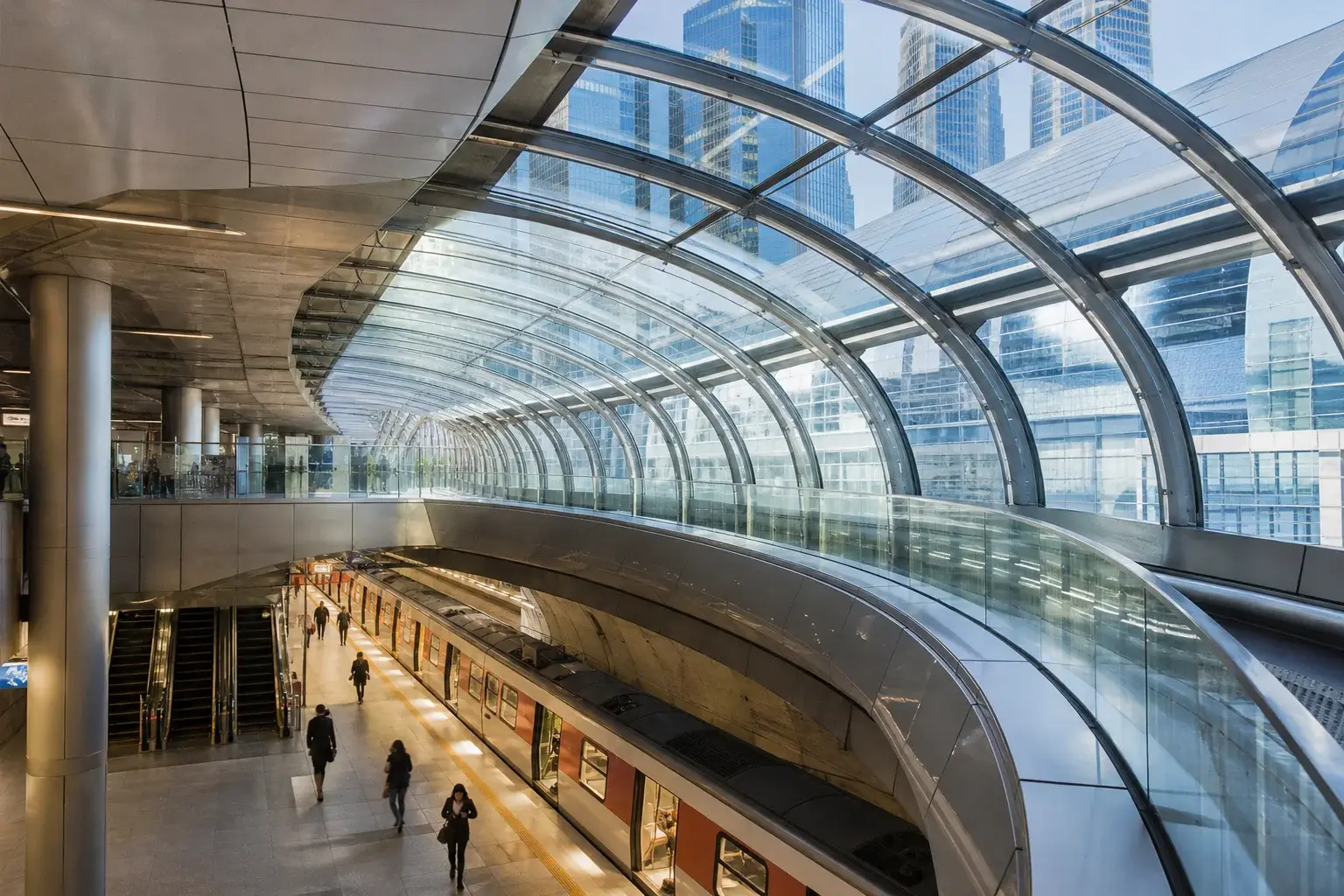 Delovoy Tsentr Metro Station: Moscow City Interchange, Lines and Exits