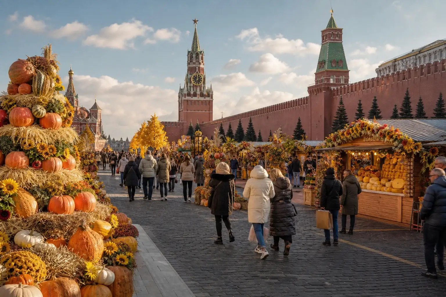 Golden Autumn Festival in Moscow: Harvest Fairs, Pumpkins and Food