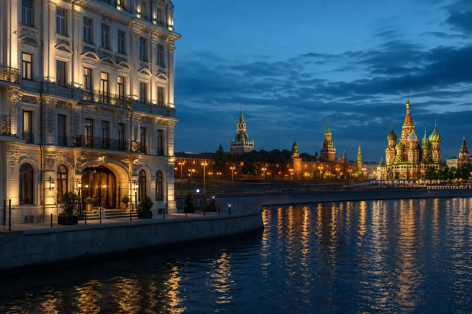 Hotel Baltschug Kempinski Moscow: Kremlin Views Across the River