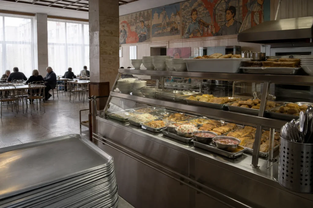 How to order food in a Russian canteen (stolovaya): Steps and Dishes