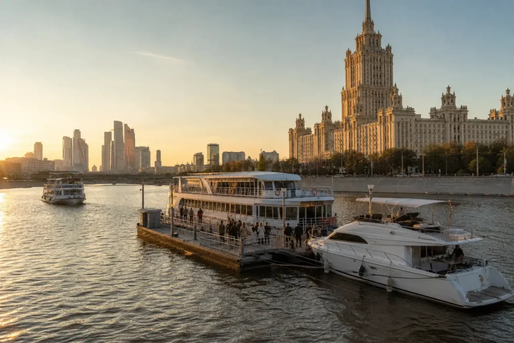 Kievsky River Pier: Cruises, Radisson Boats and Metro Access
