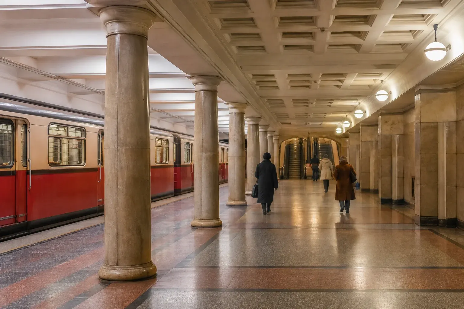 Krasnoselskaya Metro Station: Original 1935 Stop on the Red Line