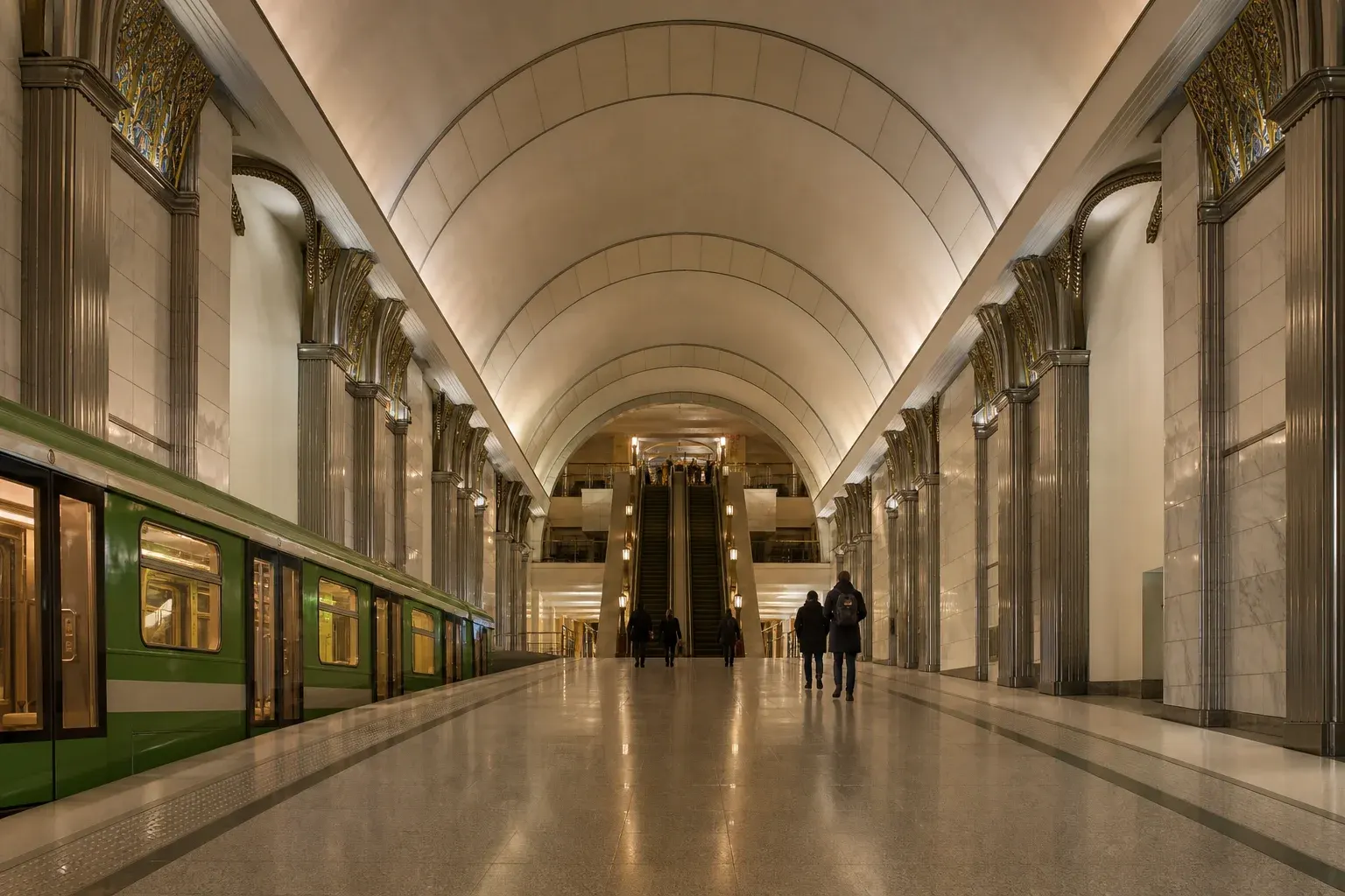 Krestyanskaya Zastava Metro Station: Peasant Labor Theme and Transfer