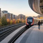 Krymskaya MCC Station: Circle Stop with Troitskaya Line Transfer