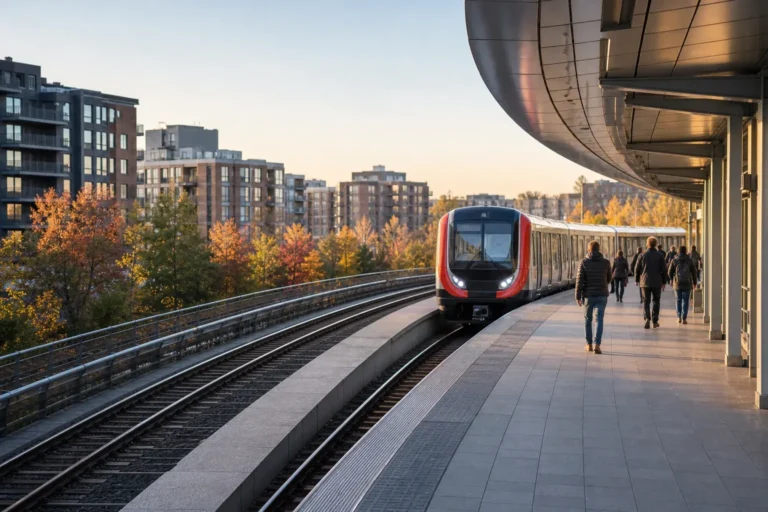 Krymskaya MCC Station: Circle Stop with Troitskaya Line Transfer