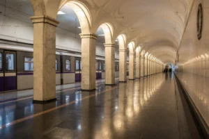 Kuznetsky Most Metro Station: Marble Arches and Lubyanka Transfer