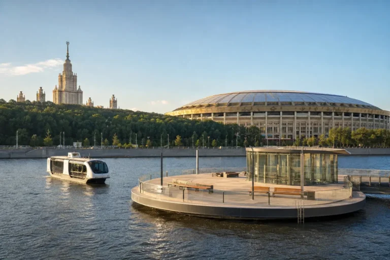 Luzhniki River Pier: Electric Boats to Kievsky, Metro and MCC