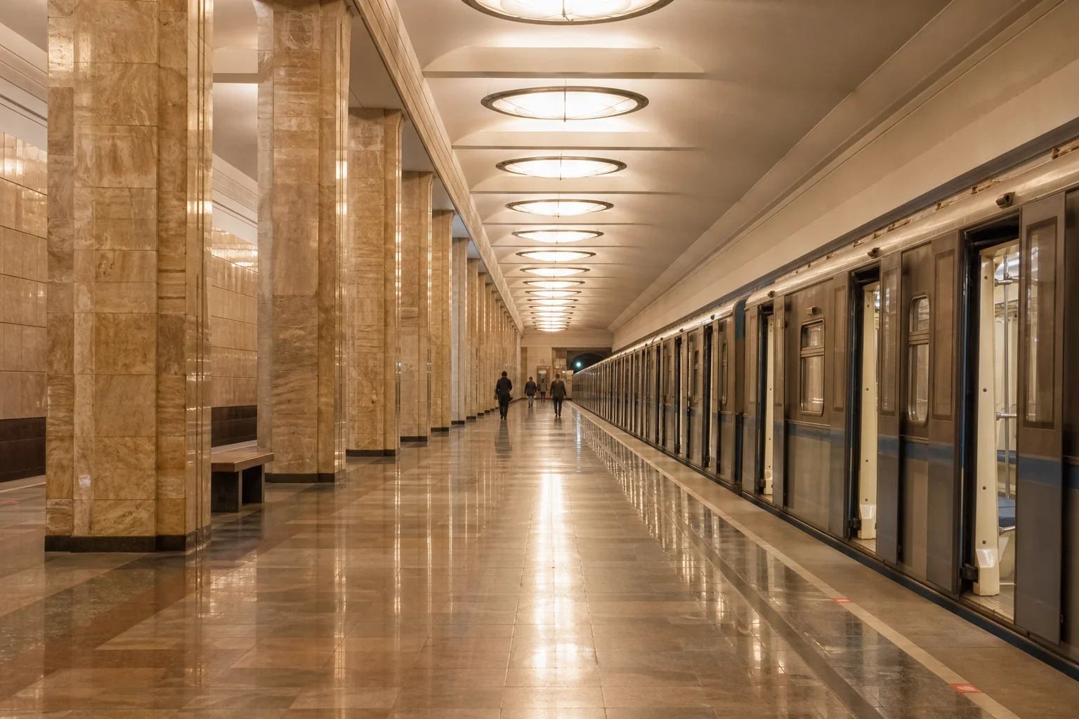 Mendeleyevskaya Metro Station: Mendeleev Theme and Ring Transfer