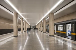 Minskaya Metro Station: Line 8 Stop Before Park Pobedy