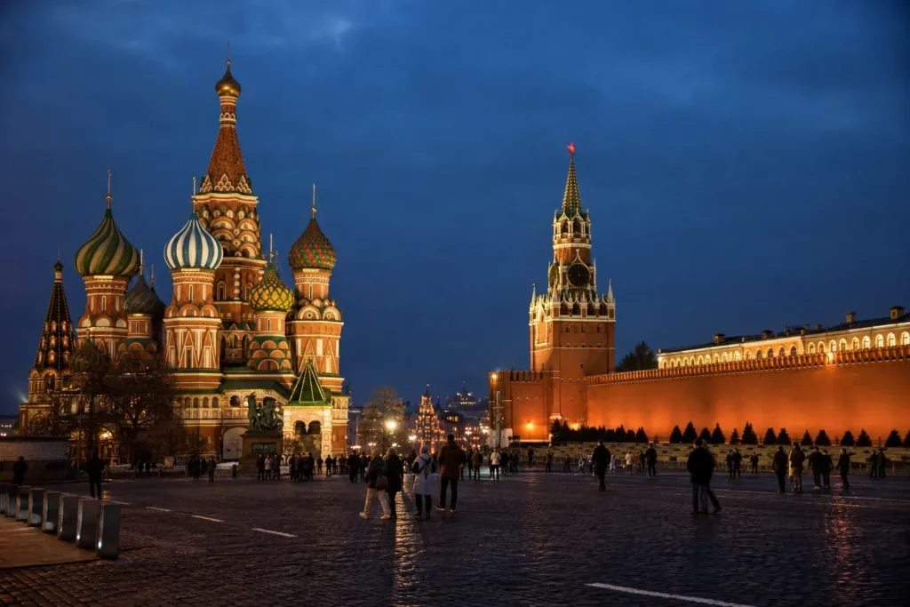 Moscow by Night: Evening Walking Itinerary: Lit Squares and Bridges