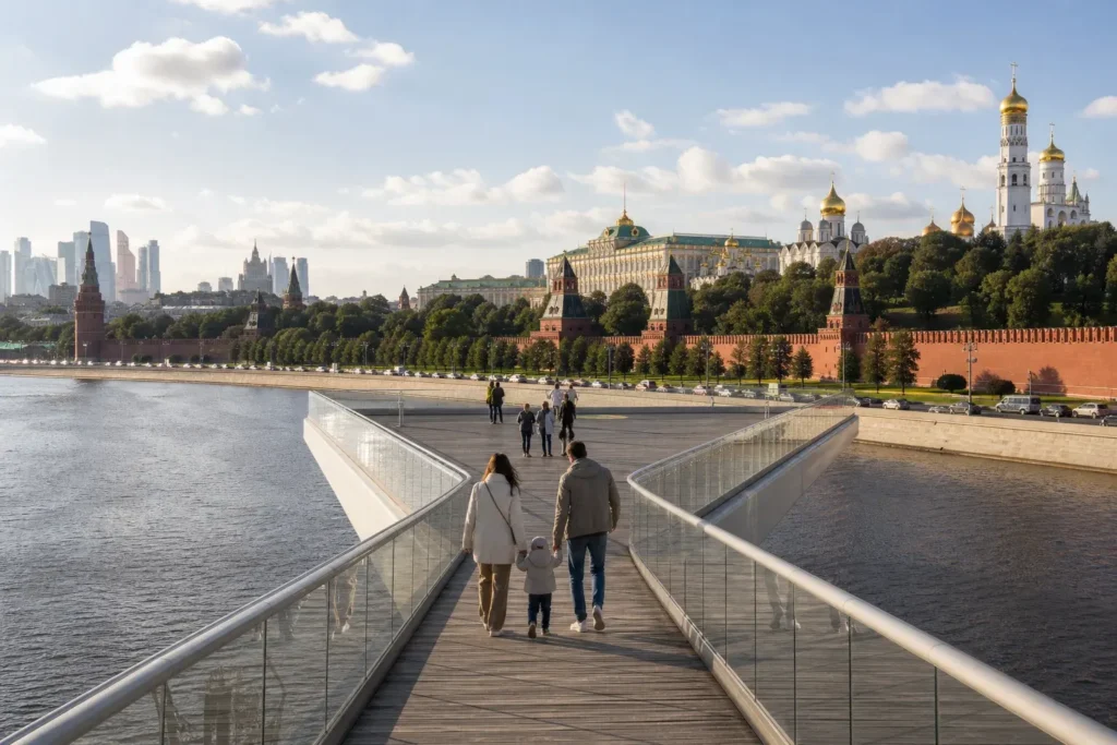 Moscow with Kids: One-Day Family Itinerary: Bridge, Park and Toys