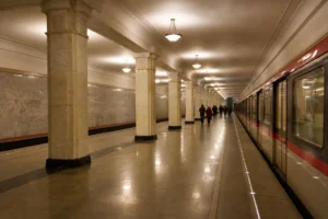 Okhotny Ryad Metro Station: Marble, Marx Mosaic and Teatralnaya Link