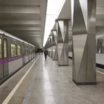 Oktyabrskoye Pole Metro Station: Aluminum Art and MCC Link