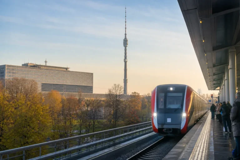 Ostankino MCD Station: D3 Stop Near the Ostankino TV Center