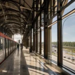 Prokshino Metro Station: Surface Station Inspired by Railway Halls
