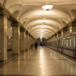 Pushkinskaya Metro Station: Classical Hall and Three-Line Transfer