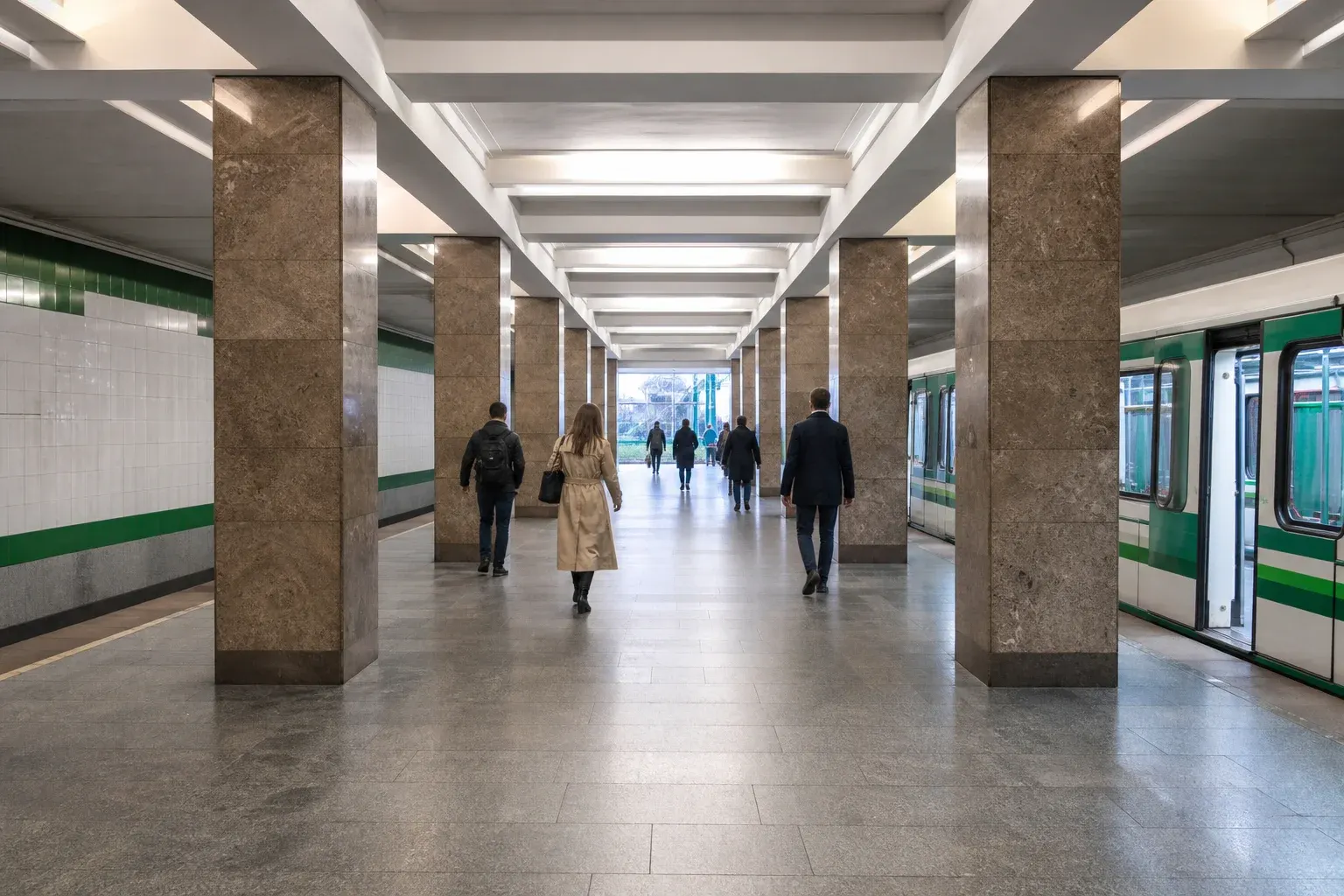 Rechnoy Vokzal Metro Station: Green Line Stop and Druzhba Park Route