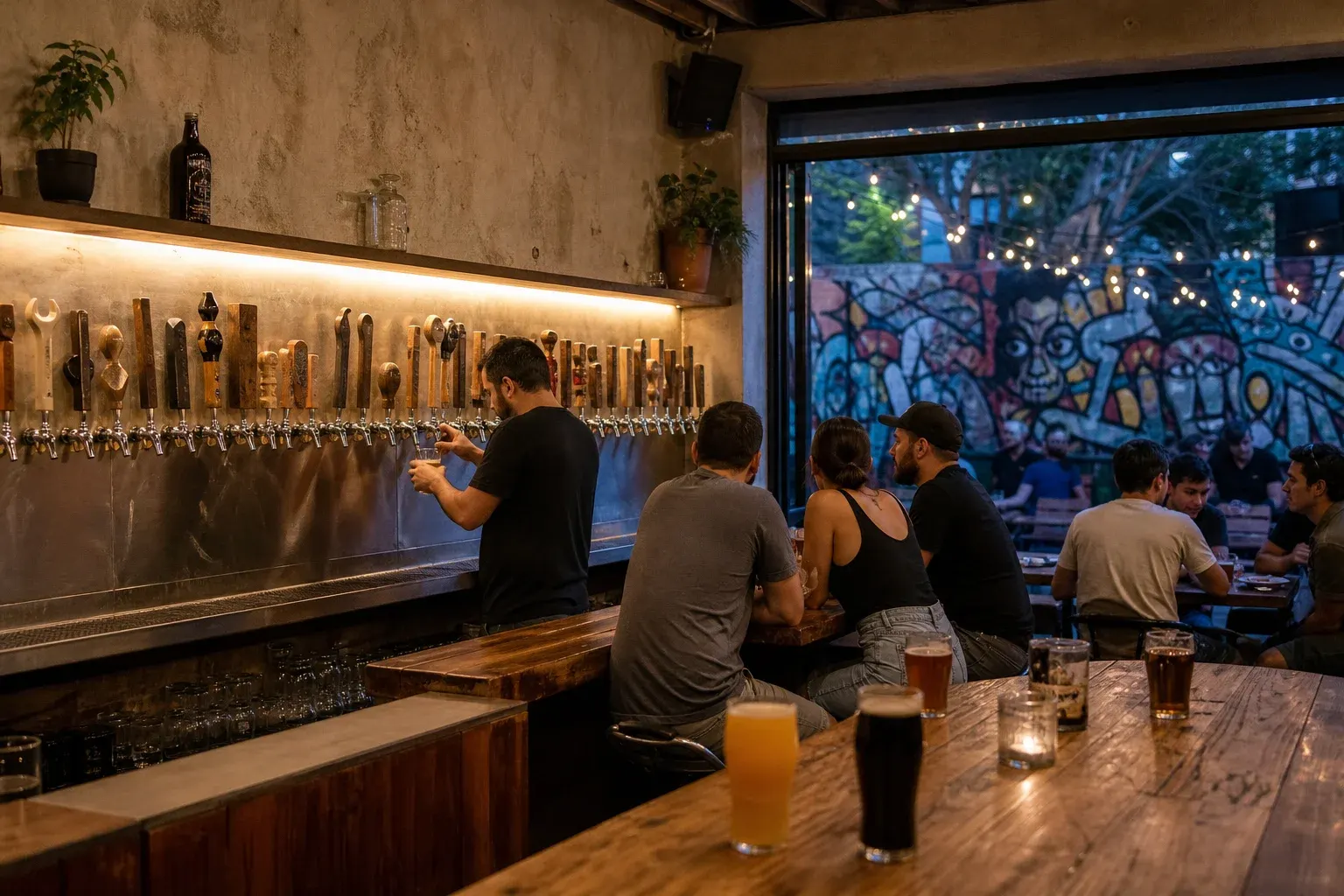 Rule Taproom: Craft Beer with 27 Taps Behind the State Library