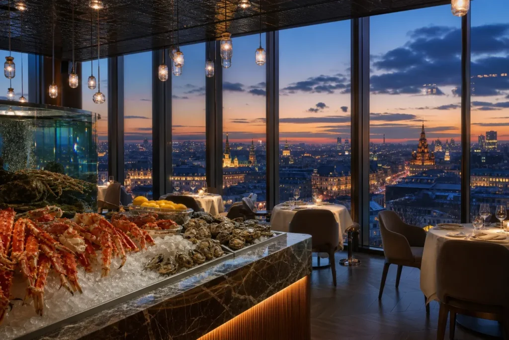 Sakhalin: Panoramic Seafood Restaurant Above Smolenskaya Street