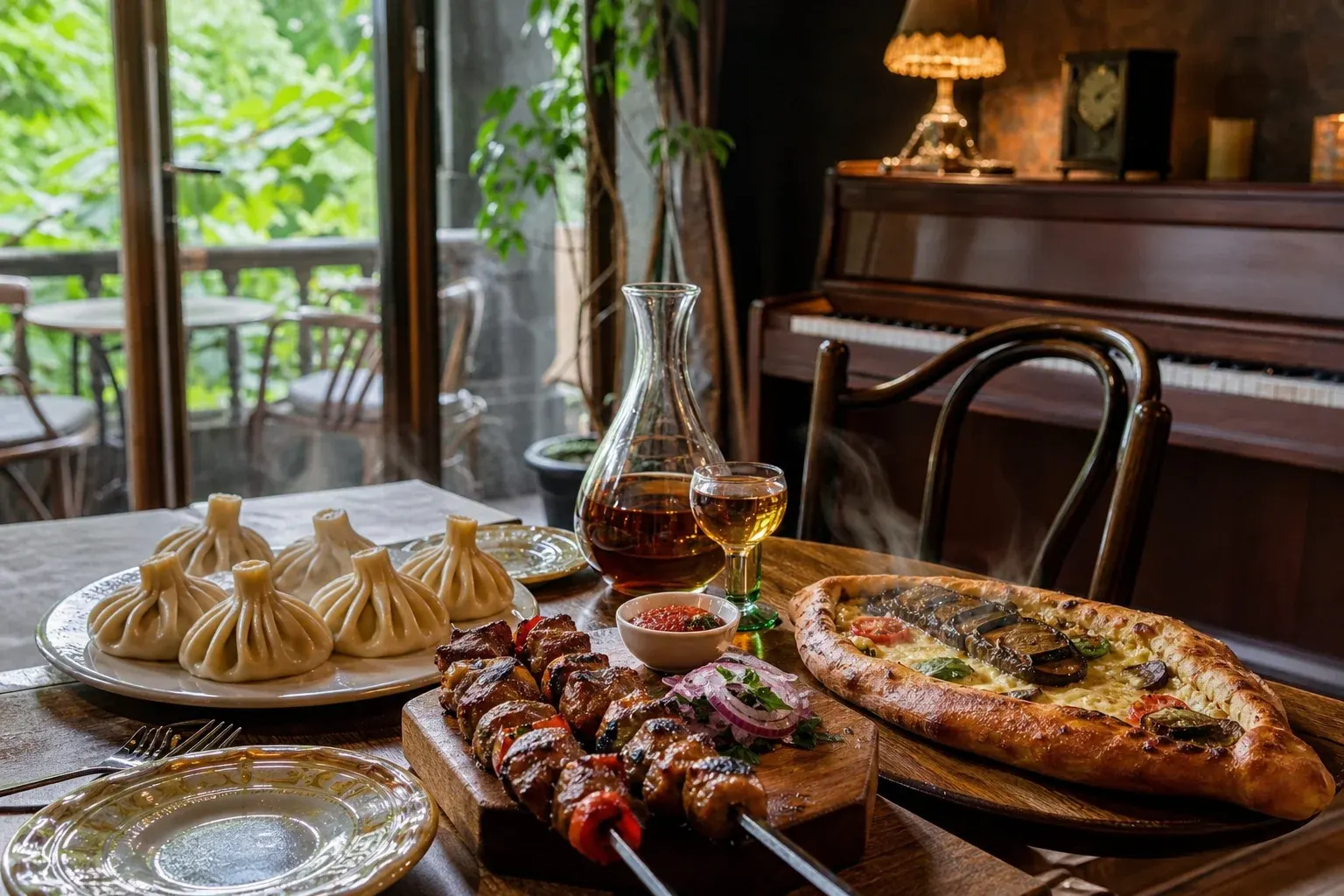 Sakhli: Georgian Cooking on Bolshoy Karetny Lane with Live Piano