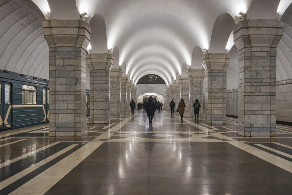 Serpukhovskaya Metro Station: Three-Vault Hall and Ring Line Link