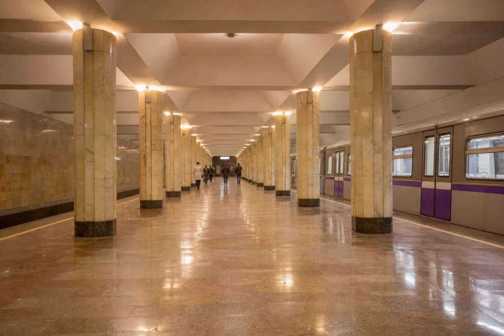Shchukinskaya Metro Station: Line 7 Stop with a Rail Link