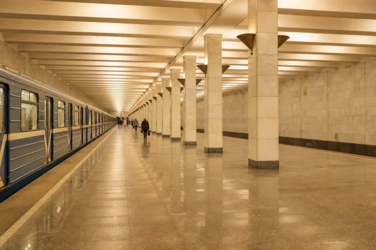 Smolenskaya Metro Station: Deep 1953 Station and Its Twin on Line 4