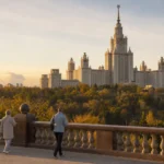 Sparrow Hills and Moscow State University Walking Itinerary: Route