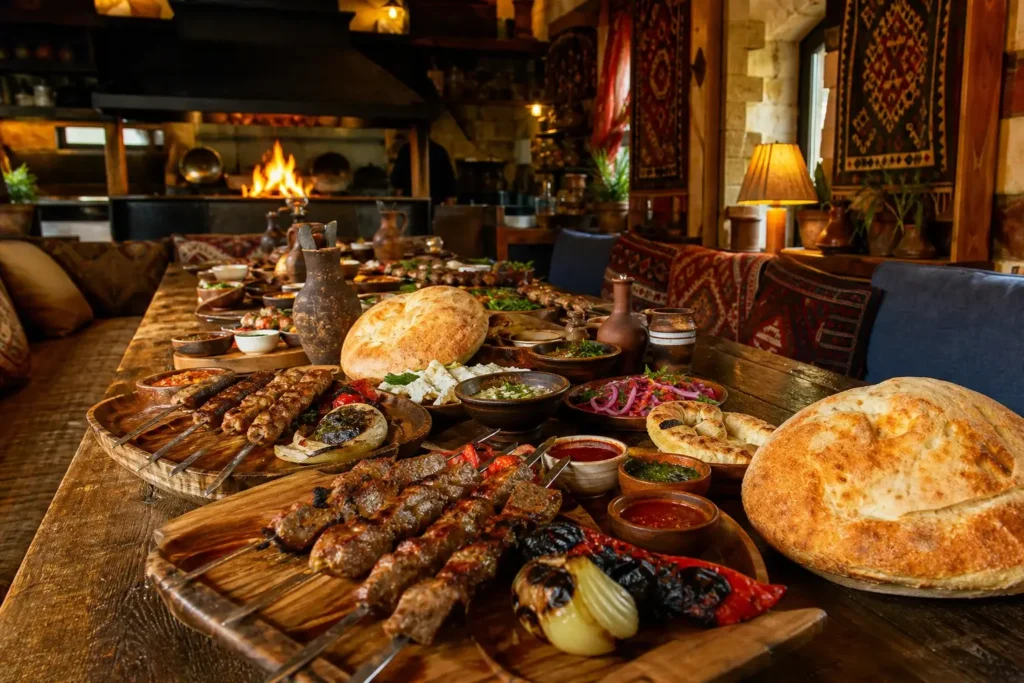 Tkemali: Georgian Fire-Cooked Dishes and Home-Style Rooms